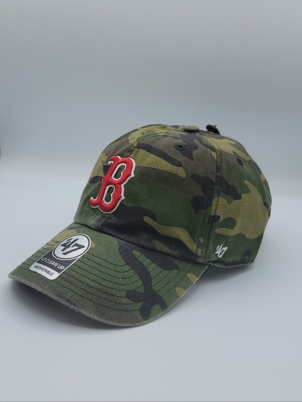 Boston Red Sox '47 Brand Camo Clean Up Adjustable Dad Hat Brand New